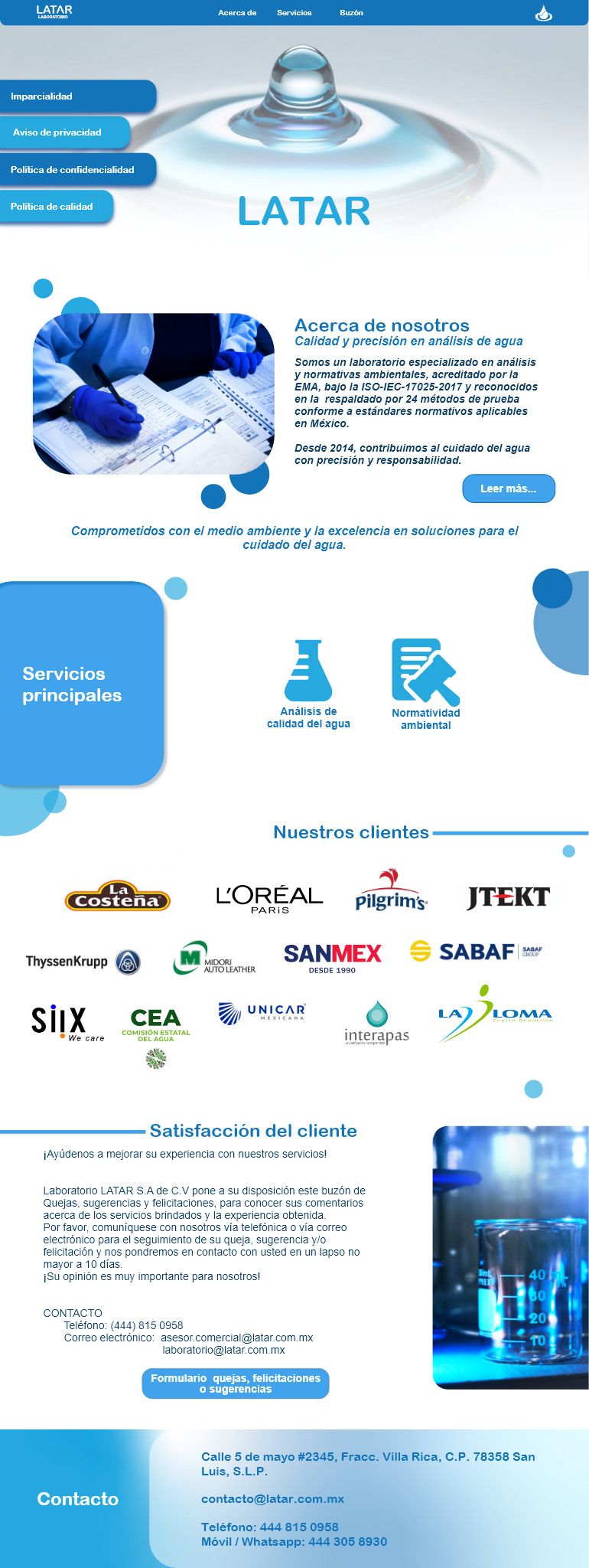 Vista previa de inicio